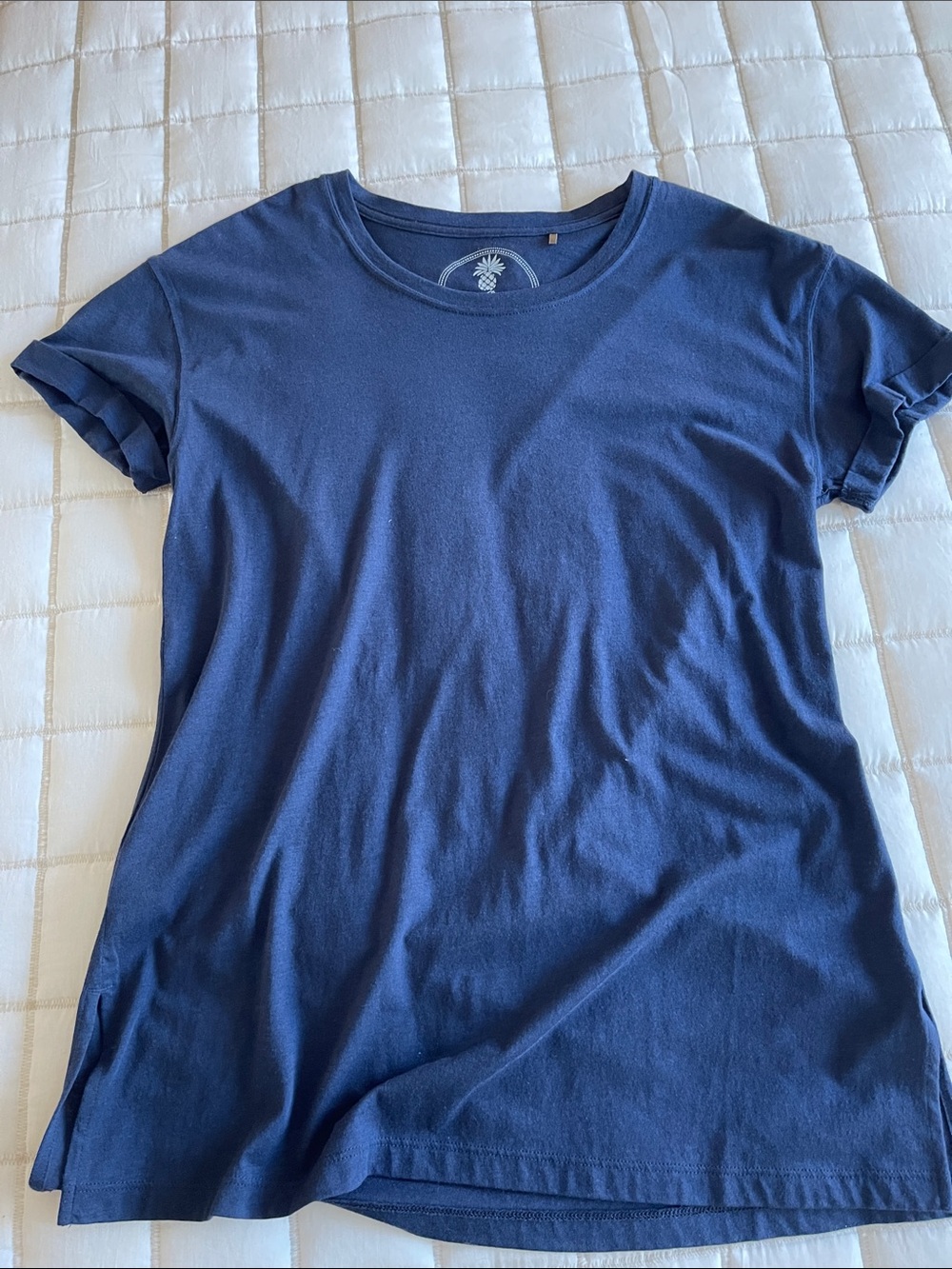 Tommy Bahama women’s short sleeve top in navy size small, cotton/modal